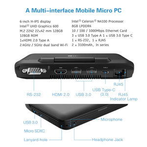 GPD MicroPC One Netbook6インチIntelCeleron N4120 win10 Pro 8GB 256GB ROMポケット中国ミニラップトップコンピューターノートブックGPD用 - Product Image 6