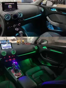 LED-Umgebungs beleuchtung für Audi A3 S3 2013-2020 Autotür Armaturen brett Entlüftung dekoration Atmosphären lampe von <span class=keywords><strong>APP</strong></span> Control