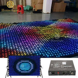 Homei Design <strong>RGB</strong> 3in1 <strong>LED</strong> Video Curtain P18cm DMX Curtain Wall <strong>LED</strong> Curtain Backdrop for Night Club DJ Disco Event - Product Image 3