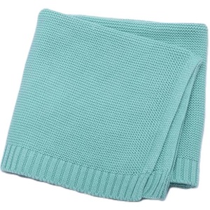 Bebek battaniye örgü kundak battaniye yumuşak sıcak tığ nötr alma Unisex bebek battaniye erkek ve kız için