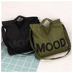 2025 novo saco de lona grande capacidade crossbody ins versão coreana estudante de um ombro feminino <span class=keywords><strong>tutorial</strong></span> zíper Tote bag