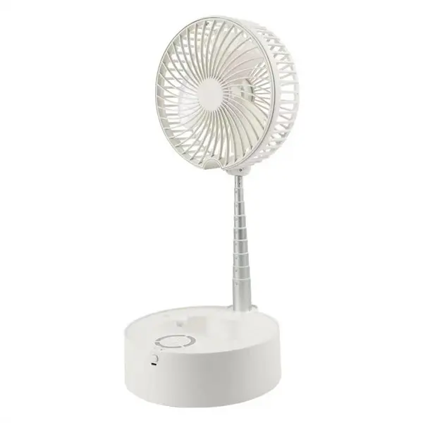 2024 Folding Portable Fan Floor Standing Fan USB Rechargeable Wireless Telescopic Fans with Promotional Gift Box