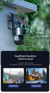 รุ่นใหม่ Y5กล้องกลางแจ้งเป็น4พันคู่เลนส์,พลังงานแสงอาทิตย์กลางแจ้งกล้อง Wifi,ฟังก์ชั่นกันน้ำโลโก้ที่กำหนดเอง - Product Image 3