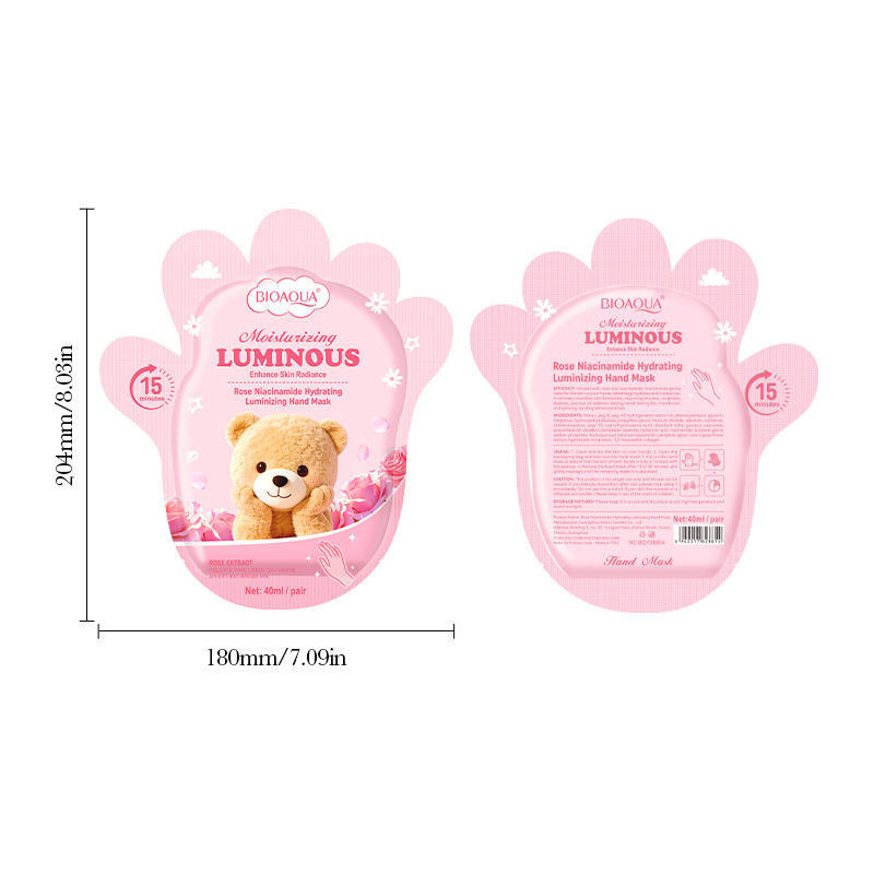28854 masque pour les mains à la rose