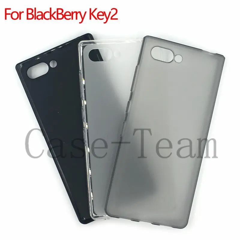 Hersteller Großhandel Matte TPU Hüllen Soft Frosted Back Cover Silikon Handy hülle Für BlackBerry KEY2 Schwarz