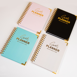 Tùy chỉnh A5 xoắn ốc màu hồng mục tiêu kế hoạch hàng tuần biểu hiện mục tiêu Tạp Chí undated kế hoạch cuốn sách chương trình nghị sự máy tính xách tay - Product Image 3