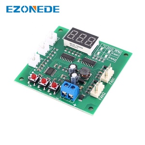 Controlador de temperatura de ventilador de 2 canales y 4 cables Módulo de visualización de regulador de velocidad PWM módulo de controlador 24V DC 12V 48V para ventilador de PC/alarma - Product Image 2