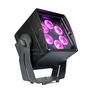 Controllo Wireless <span class=keywords><strong>DMX</strong></span> 6*18W RGBWA UV 6 in1 batteria alimentato Uplight <span class=keywords><strong>LED</strong></span> Par Light per matrimonio DJ Party