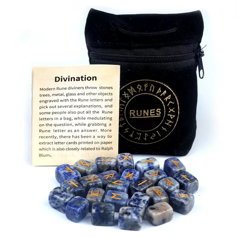 Piedra de punto azul (Instrucciones para la bolsa de franela de 25 unidades)