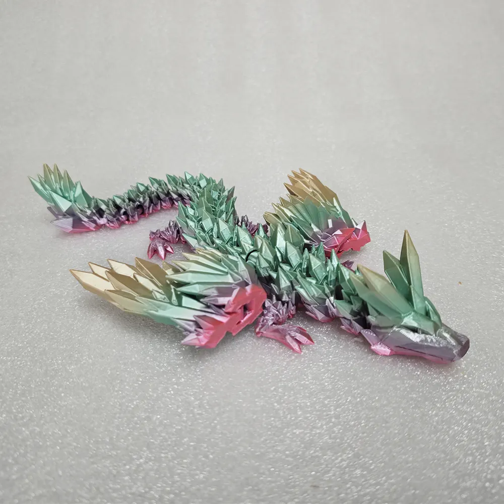 Personalizzato di cristallo Baby Dragon 3D servizio di stampa giocattolo drago articolato prototipo rapido