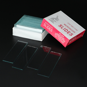 Portaobjetos de microscopio transparente competitivo Borde de corte 7102 con precios de esquina de 90 grados - Product Image 6