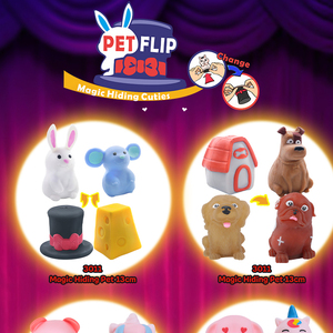 Flipet2023新しいインバーチブルスクイーズスクイーズフィジェットフレンズかわいいペットフリップおもちゃ