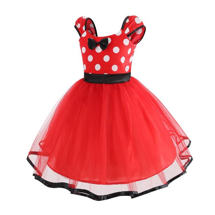 Cute Princess Dress for Girls Minnie Mesh Layered Tutu Performance Clothing for Kids of All Ages