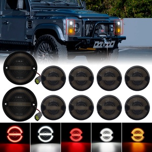 Emark 10PCS LED Upgrade Kit Front Rear Stop Fog Reversing License Plate signal Lamp for Land Rover Defender Indicator <strong>Lights</strong> - Product Image 2