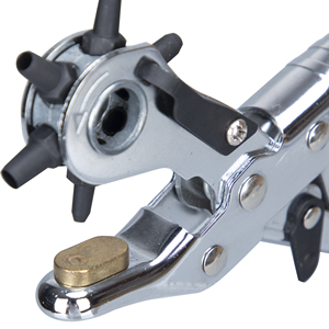 SALI Multi-functional Revolving Punch Plier Round <strong>Oblong</strong> and Oval <strong>Hole</strong> Puncher for Belts Leather or Paper and Metal - Product Image 4