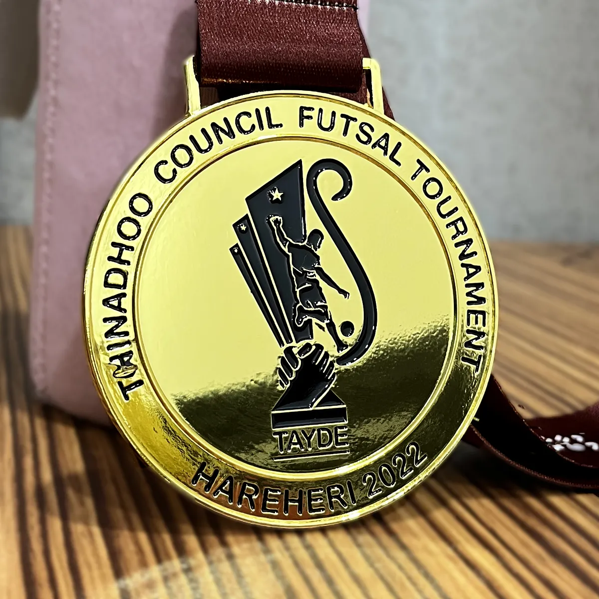 Individuelles Design Ihres eigenen Logos 3D Gold Metal Marathon Running Award Basketball Fußball Volleyball Fußball Sport Medaille