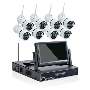 H.264/H.265 7 英寸液晶显示器 8CH WIFI NVR 套件 1.3 MP/2。 0MP 无线 IP 8 摄像机 CCTV 监控安全摄像机集 - Product Image 1