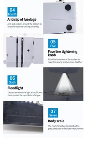 多機能実用電気ステッチポータブル家庭用自動ミシン738 - Product Image 5