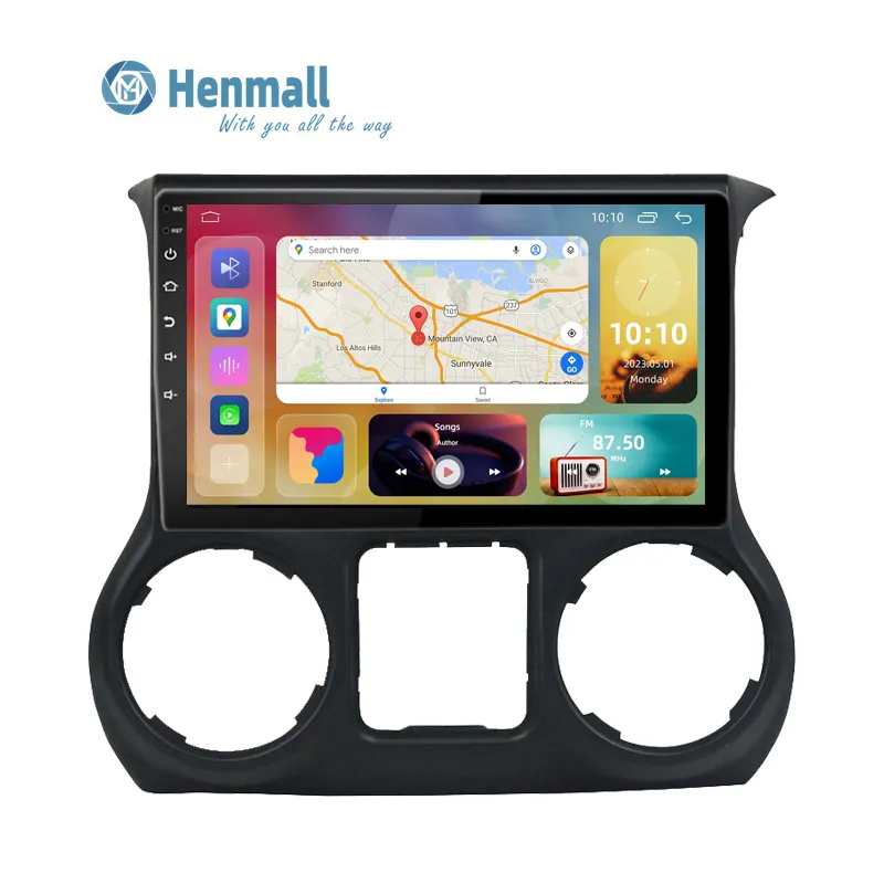 Sistema Android 11 DE 10 pulgadas, electrónica automática, reproductor multimedia BT IPS para coche para JEEP WRANGLER 2011-2014, radio estéreo para coche, GPS