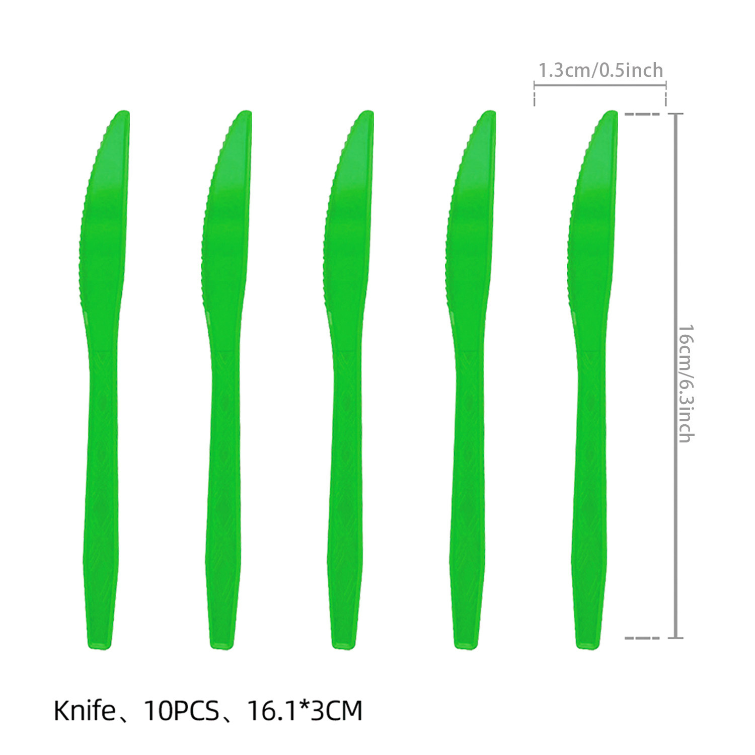 Green knife 10pcs