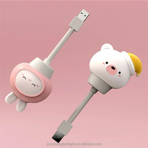 Мини-USB, гибкие ноутбуки, регулируемые светодиодные лампы для ноутбука, компьютера, кролик, утка, котенок, дизайн, теплый белый светодиод - Product Image 2