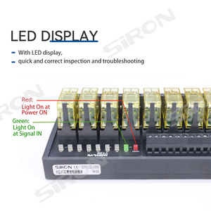 SiRON Y435 OEM Precio al por mayor Módulo de relés de potencia de 8 canales Controlador de salida Plc 5a 250vac / 30vdc Módulo de relé de montaje en riel Din - Product Image 4