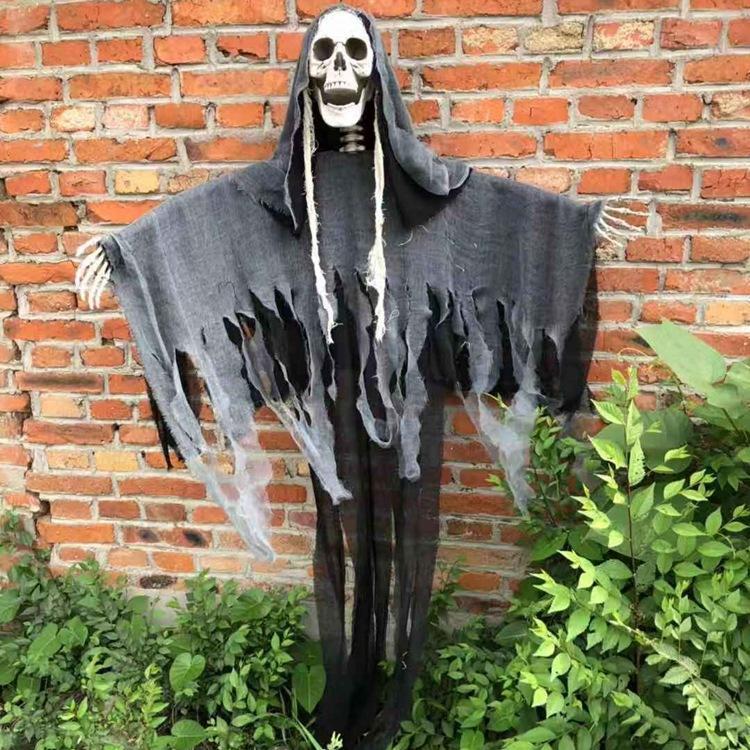 Negro túnica cuelgan fantasma (1,6 m)