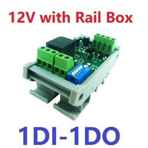 DC 12V 1-8Ch Ópticamente Aislado NPN Salida de relé de entrada Módulo de expansión PLC IO Modbus RTU RS485 Placa de interruptor de relé