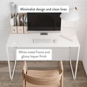 Home Office Learning Desktop <strong>Computer</strong> <strong>Simple</strong> Study Writing <strong>Desk</strong> Without Drawer Modern and <strong>Simple</strong> Living Room Customized Package - Product Image 4