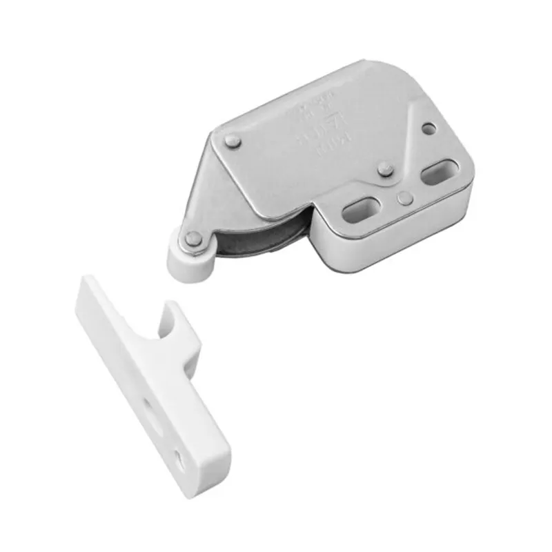 XK819 Mini Push spring clip Lock Catch Latch Cabinets Anti-Theft Cupboard Doors Lock With Cross Keys For Furniture Hardware