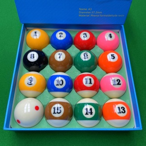 A3 hộp màu xanh thể thao 16-màu tiêu chuẩn Mỹ Trung Quốc bi-a bảng 57.2mm Phenolic nhựa pha lê bóng miễn phí vận chuyển - Product Image 3