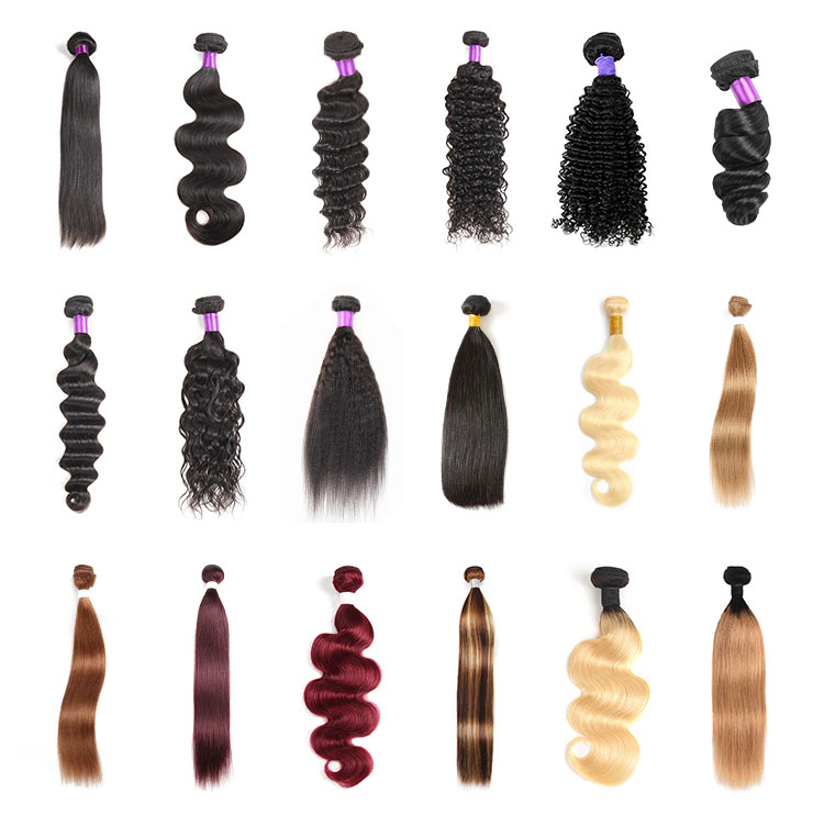 faisceau de cheveux humains