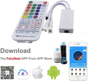 FairyNest WiFi приложение музыка 3-клавишная Кнопка SP511E светодиодный контроллер WS2811 WS2812B полноцветный RGB Пиксельная полоса SPI светодиодный контроллер диммеры - Product Image 4