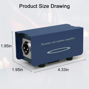 Dynamic <strong>Mic</strong> Activator Microphone Pre Amp Booster Gain Microphone Amplifier for Passive Ribbons Use Phantom Power - Product Image 4