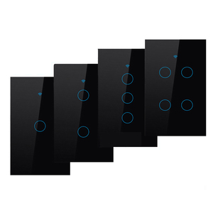 Zigbee120USホワイト1334ギャング/2Wayスマート<span class=keywords><strong>Wifi</strong></span>タッチライトスイッチスマートTuyaWifiスイッチワークAlexaGoogleホームウォールスイッチ - Product Image 1