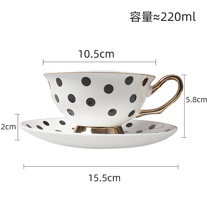 Dot cup saucer