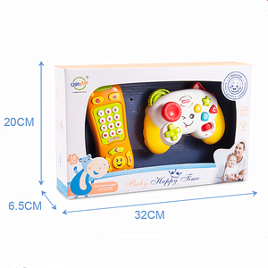 Eğitici müzikal telefon bebek Gamepad oyuncaklar ışık ve ses ile 2 adet ilginç çok fonksiyonlu oyuncak çocuklar için - Product Image 5