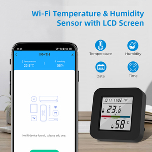 Tuya 3 in1Универсальный инфракрасный Wi-Fi умный пульт дистанционного управления с регулировкой температуры и влажности с ЖК-экраном работает с Alexa - Product Image 2