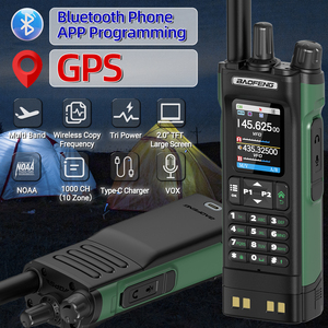 BAOFENG UV-32 GPS Walkie Talkie 10W APP di riduzione del rumore programmazione Air Band 1000CH a lungo raggio radioamatore caccia sci - Product Image 2