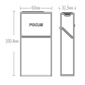 卸売防水シガレットボックス充電式USBライター詰め替え可能カスタムロゴシガレットケース軽量包装ボックス付き - Product Image 2