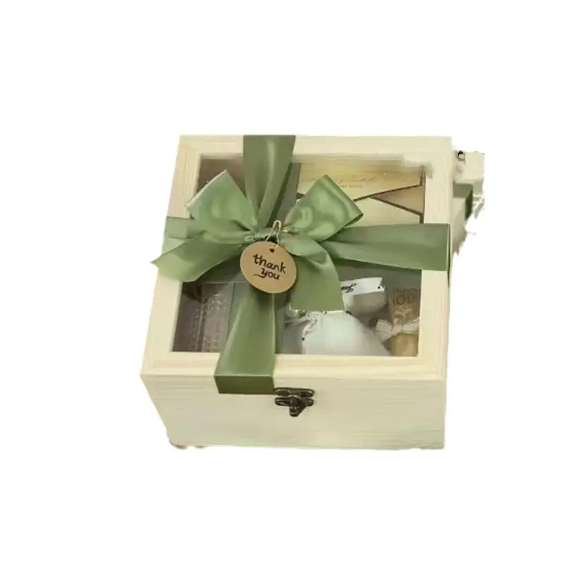 Деревянная креативная Свадебная сувенирная Свадебная коробка для подружки невесты, детский подарок, пустая праздничная подарочная коробка, деревянная коробка