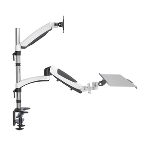 CHARMOUNT Single Monitor Arm Gas Spring Single Mount with <strong>Keyboard</strong> Tray <strong>Computer</strong> Hardware &amp; Software - Product Image 2