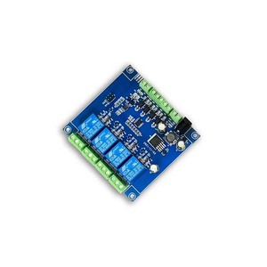 Modbus RTU Módulo de relé de 4 vías RS485/TTL UART Entrada de 4 vías Salida de 4 vías
