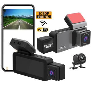 Hochwertige 3-Kanal-Full HD 1080P Auto-Dashcam mit WLAN Vollbildschirm-IPS-Anzeige Videoaufnahme für Black Box - Product Image 1