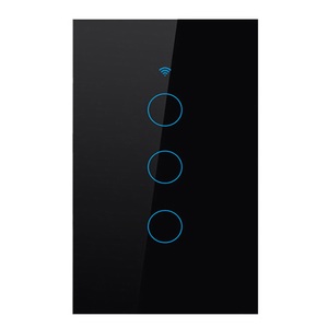 120 abd standart Tuya akıllı yaşam akıllı anahtar Wifi duvar anahtarı hiçbir nötr hattı anahtarı katiyen Alexa ses kontrolü temperli cam - Product Image 1