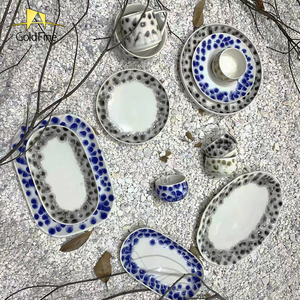 Crockery mutfak reaktif sır ile porselen sofra takımı yeni stil seramik kumtaşı yemek takımı setleri - Product Image 4