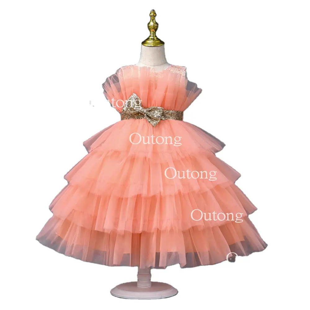 Disfraz de princesa para niñas, disfraces de princesa Peach, falda de pastel para niños para fiesta de cumpleaños de Halloween/