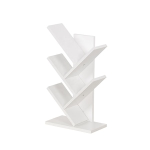 Ağaç kitaplık kitaplık yerden tasarruf köşe raf kitap ağacı kitap tutar CDs oyunları yatak odası oturma odası ev ofis için - Product Image 3
