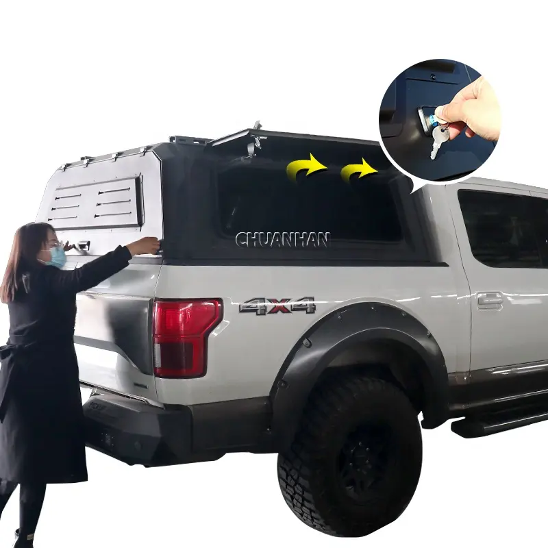 Haute qualité Durable étanche Hard Top Topper Camper aluminium f150 Canopy pour ford ranger Maverick