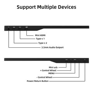 10.5inch 1920*1280P FHD 100% SRGB IPS Screen <strong>Display</strong> Touch Portable Sub Monitor for Switch,PS5,<strong>Raspberry</strong> <strong>Pi</strong>,Laptop 16.3inch - Product Image 4